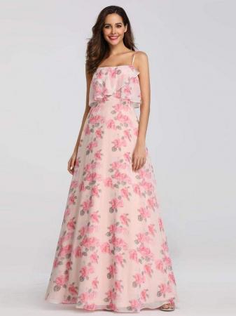 Image 1 of New Ever Pretty Pink Floral Occasion Dresses