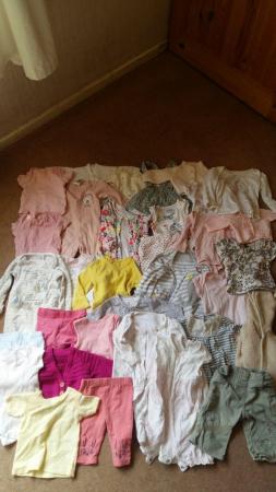 Image 2 of Baby girl clothes bundle, 0-3m, 95 items, £30