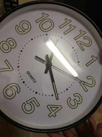 Image 2 of 30CM Large Luminous Wall Clock for Home and Office. Glows In