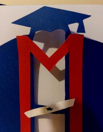 Image 2 of Graduate 3D Handmade Greeting Card Thank you, Congratulation