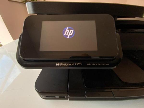 Image 9 of Hewlett Packard 7520 Wi-Fi printer, touchscreen.