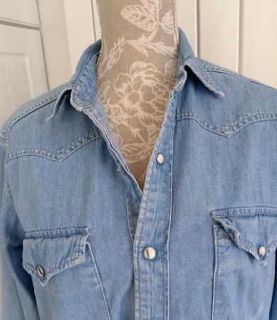 Image 3 of A (Reject) Levi Strauss Denim Shirt Size Small.