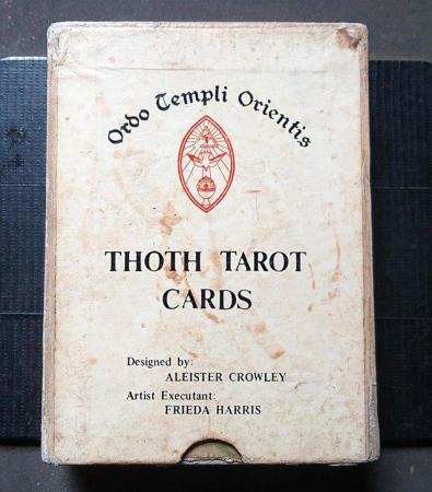 Image 8 of Thoth Tarot Pack. Early White Box With Gold Inner Box