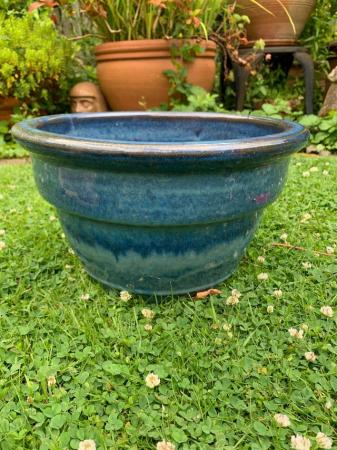 Image 2 of Glazed frost proof garden plant pot