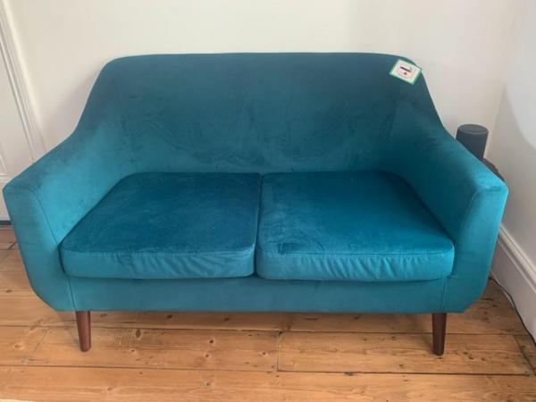Image 3 of Brand new two seater velvet sofa
