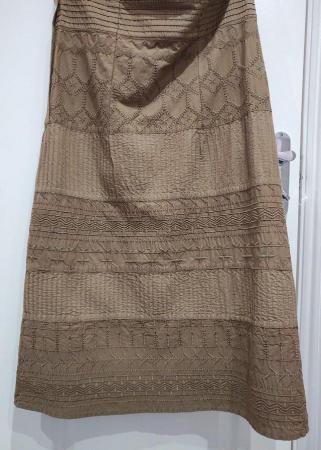 Image 11 of New NEXT Brown Halter Dress Size 12