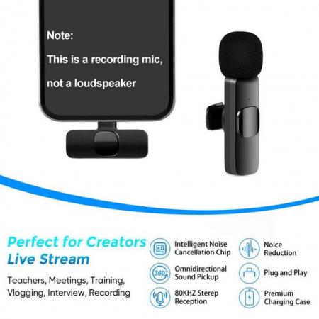 Image 3 of Mini Wireless Lavalier Microphone Mic Phone For iPhone