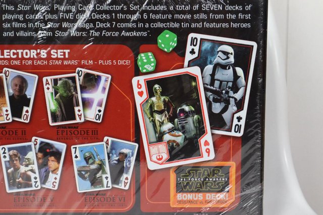 Image 2 of Star Wars Playing Card Game Collector's set.