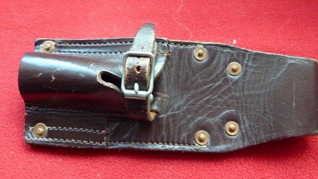 Image 2 of Leather sword frog for a belt.