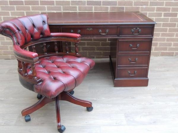 Image 7 of Chesterfield Desk + Chair Set (UK Delivery)