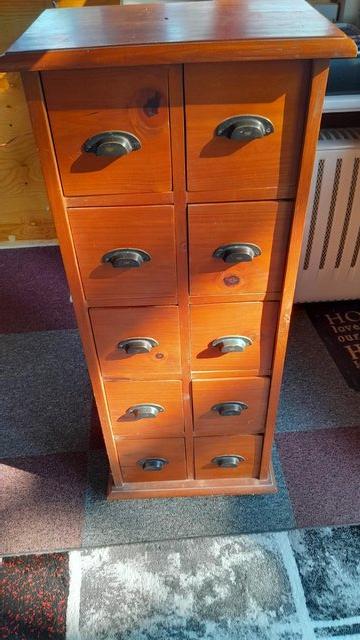 10 draw cabinet used for cds not needed — Furniture & Homeware in Colchester