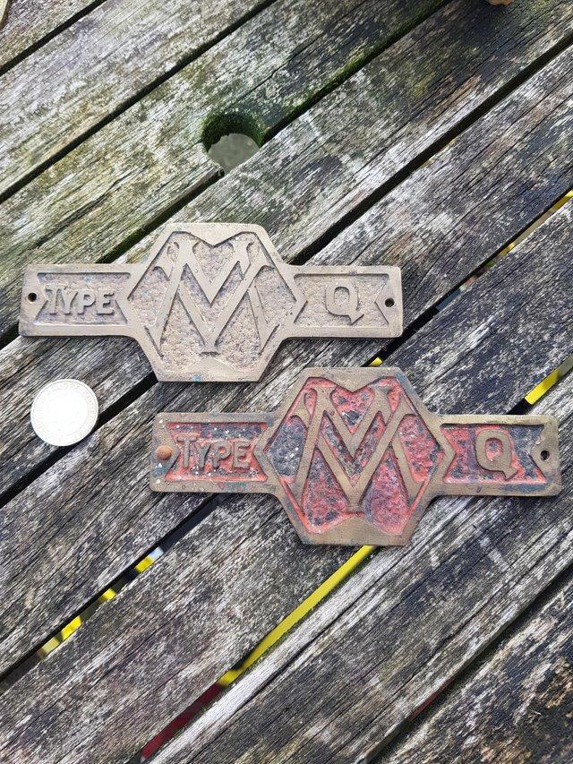 Preview of the first image of man cave wall art metropolitan vickers type q macine plaques.