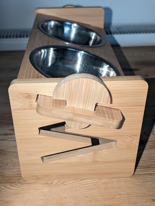 Preview of the first image of Cat/Dog Wooden Multi level Feeder.