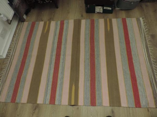 Image 1 of On Trend Ranch Style Washable Rectangular Rug.