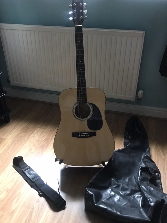Preview of the first image of Fender Acoustic Guitar with accessories.