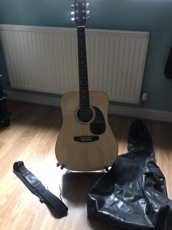 Image 1 of Fender Acoustic Guitar with accessories