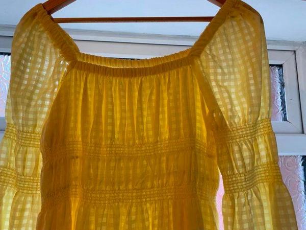 Image 4 of Lemon midi dress - square neck- size 14-16