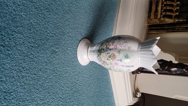Image 2 of Aynsley English Bone China Wild Tudor Vase 21cm