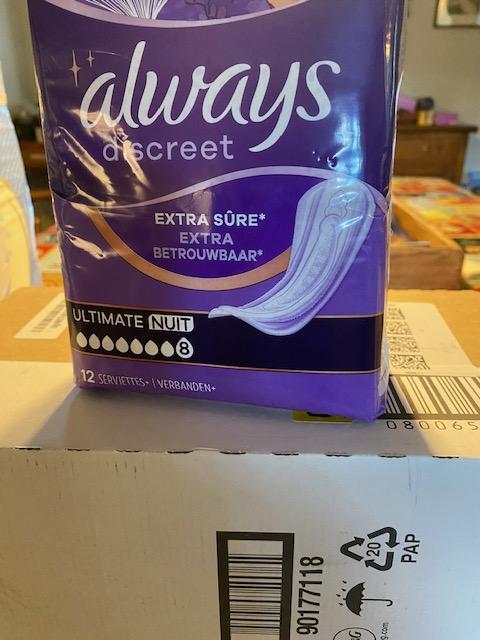 Preview of the first image of ALWAYS EXTRA SURE NIGHT INCONTINENCE PADS X48.