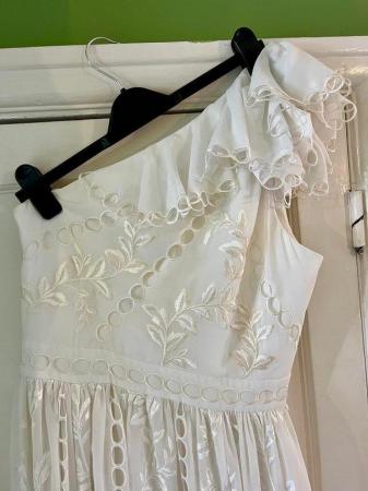 Image 5 of Whistles Adelaide White Shoulder Embroidered Wedding Dress
