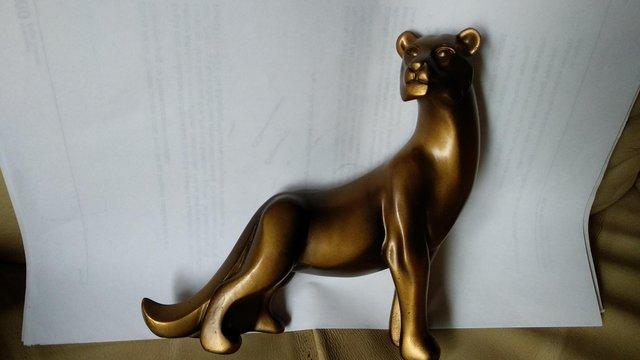 Image 2 of MARBLE JAGUAR ORNAMENT / LIONESS ORNAMENT.from