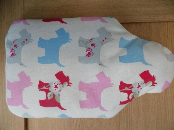Image 1 of Hot Water Bottle in Dog Motif cover