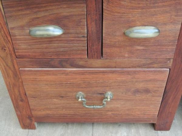 Image 9 of Pair of Indian Rosewood Bedside Tables (UK Delivery)