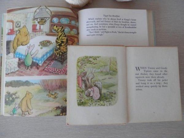 Image 2 of Old Teddy Bear (BHS) & Old Books- Beatrix Potter/Winnie The