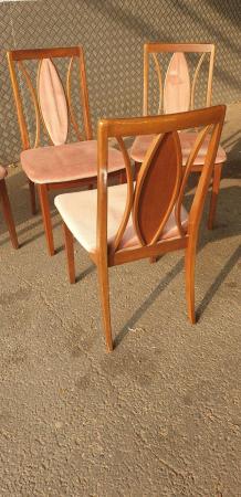 Image 2 of G- plan Retro Mid Century dining Chairs x 6