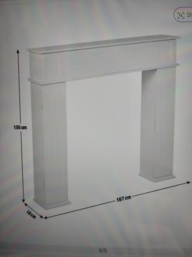 Preview of the first image of Fire surround for sale white.