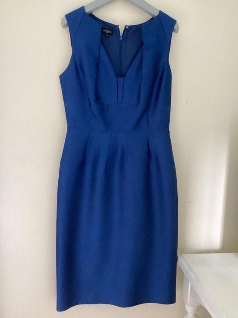 Preview of the first image of Hobbs royal blue dress size 10.