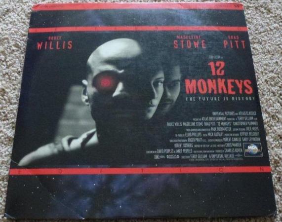 Image 1 of 12 Monkeys, Laserdisc (1995), released 1996.