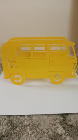 Image 2 of VW yellow camper van magazine rack