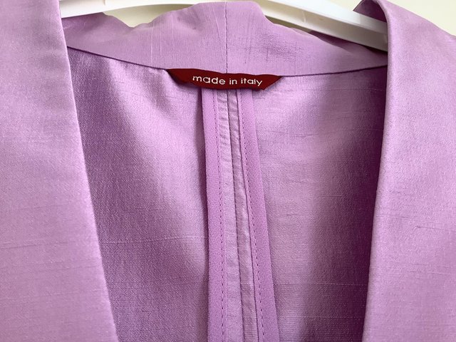 Preview of the first image of Max, Mara silk blouse/jacket with tie belt.