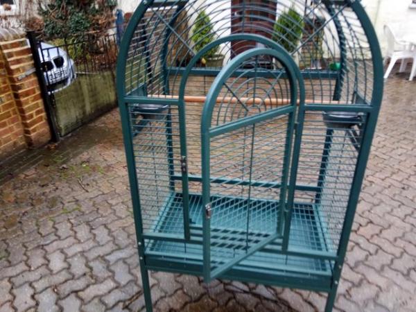 Image 3 of Large parrot cage with stand and castors