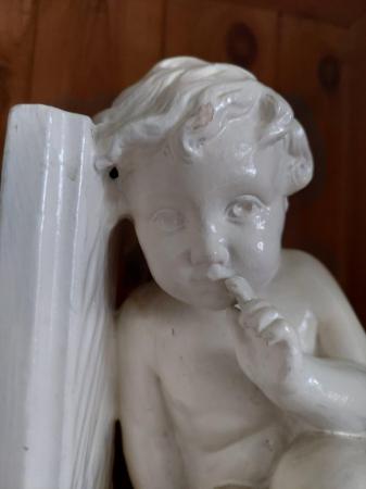 Image 3 of Cherub French antique bookends