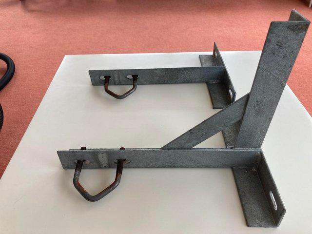 Preview of the first image of 12" Stand OffGalvanised Aerial support brackets & bolts.