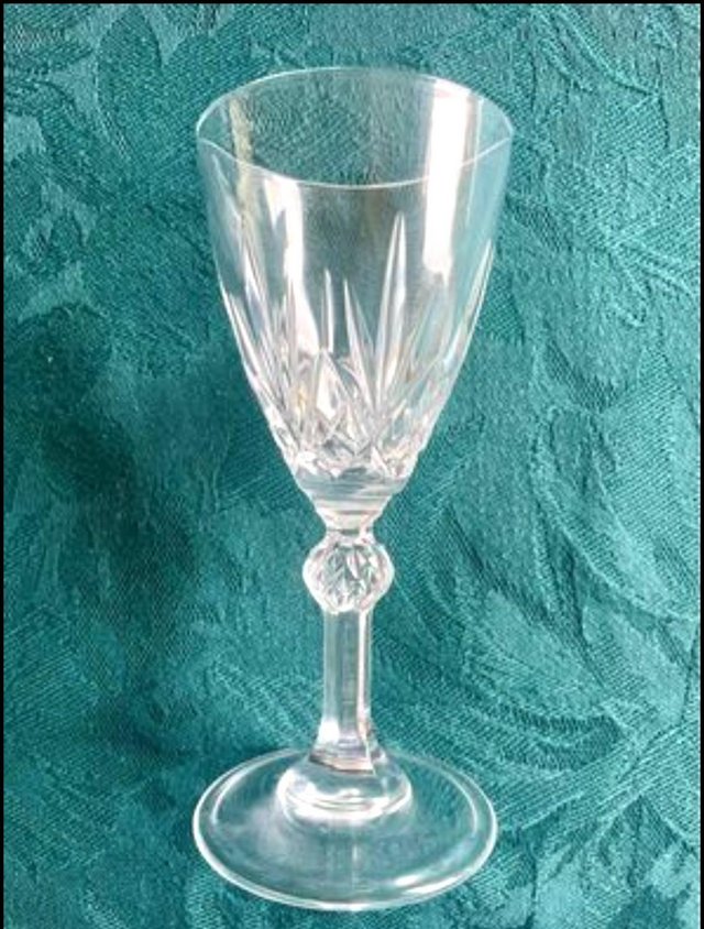 Preview of the first image of Set of six small crystal glasses.