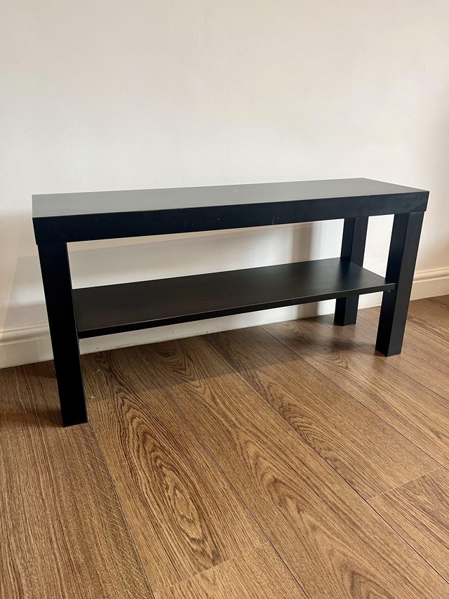 Preview of the first image of Tv stand Ikea Lack black.
