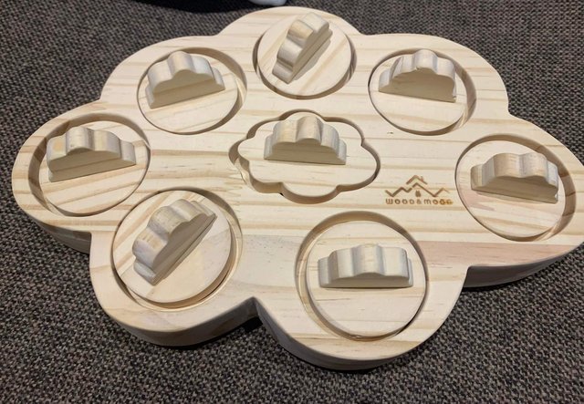Preview of the first image of Chinchilla snack toy & wooden sand bath house.