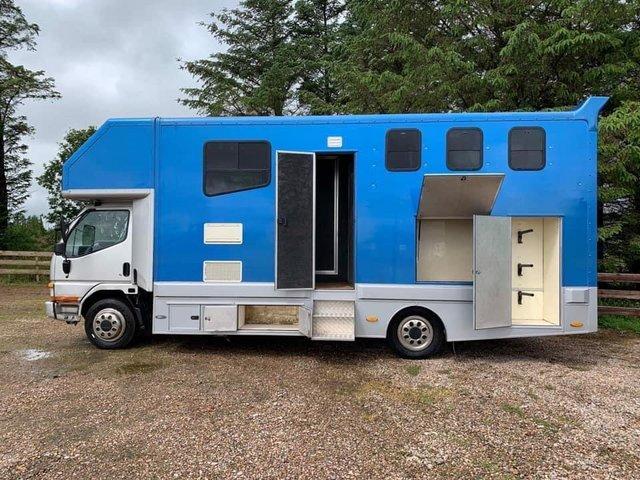 Preview of the first image of Mitsubishi Canter 7.5t horsebox for sale.