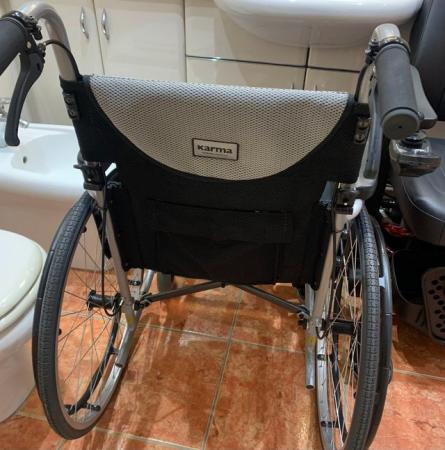 Image 1 of Karma Wheel Chair as new hardly used