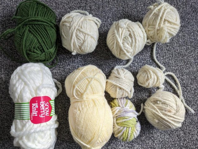 Preview of the first image of Knitting Books and wool yarns.