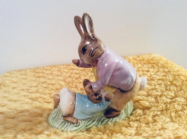 Preview of the first image of Mr Benjamin Bunny and Peter Rabbit Figure (P2509).