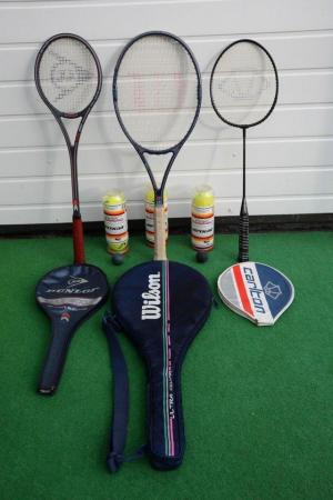 Image 1 of Tennis - Badminton - Squash Racket Bundle