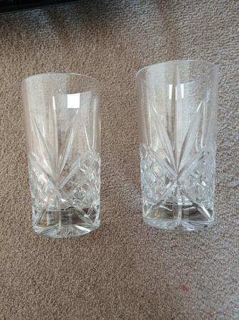 Image 3 of 2 Rockingham Crystal Winchester Hi Ball glasses
