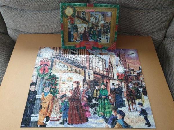 Image 1 of 1000 piece DELUXE JIGSAW called THE NIGHT BEFORE XMAS by WAD