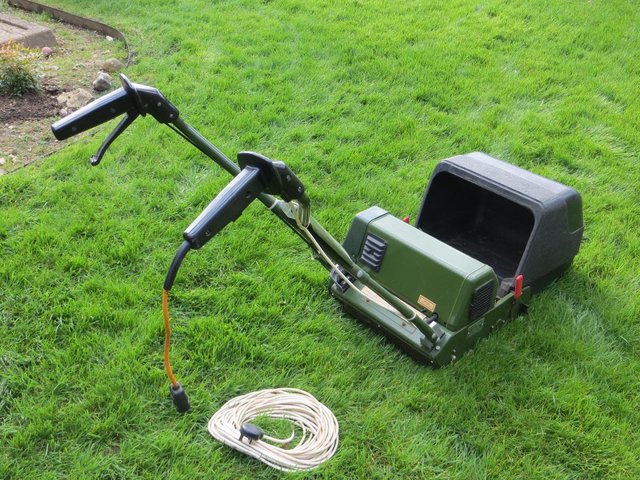 Preview of the first image of Webb AB1253 14” Cylinder Mower – Mains Electric.