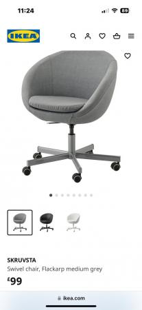 Image 1 of Ikea SKRUVSTA Swivel Chair Grey