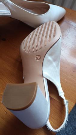 Image 1 of Bridal shoes. Cream. Never worn
